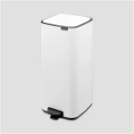 Brabantia Κάδος Απορριμμάτων Πλαστικός με Πεντάλ Λευκός 30lt 236921 - Image 2