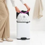 Brabantia Κάδος Απορριμμάτων Πλαστικός με Πεντάλ Λευκός 12lt 236907 - Image 2