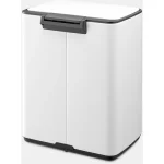 Brabantia Κάδος Απορριμμάτων Πλαστικός με Πεντάλ Λευκός 12lt 236907 - Image 5