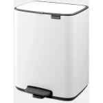 Brabantia Κάδος Απορριμμάτων Πλαστικός με Πεντάλ Λευκός 12lt 236907 - Image 6