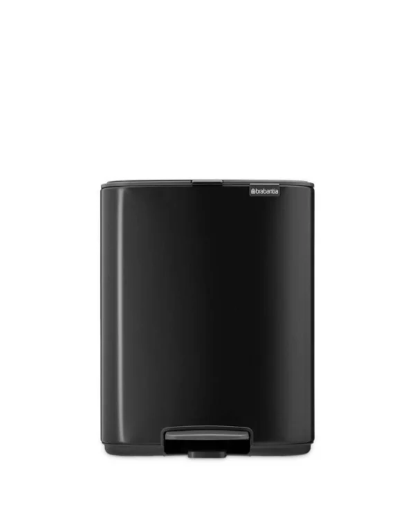 Brabantia Κάδος Απορριμμάτων Πλαστικός με Πεντάλ Μαύρος 12lt 238000