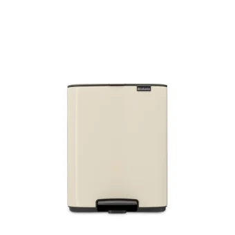 Brabantia Κάδος Απορριμμάτων Πλαστικός με Πεντάλ Μπεζ 12lt 238024