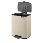 Brabantia Κάδος Απορριμμάτων Πλαστικός με Πεντάλ Μπεζ 12lt 238024 - Image 2