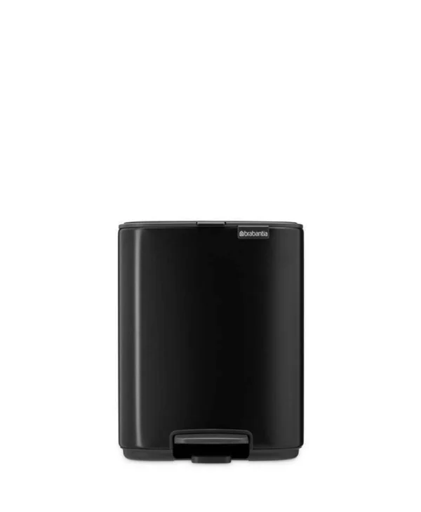 Brabantia Κάδος Απορριμμάτων Πλαστικός με Πεντάλ Μαύρος 7lt 237867