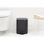 Brabantia Κάδος Απορριμμάτων Πλαστικός με Πεντάλ Μαύρος 7lt 237867 - Image 4