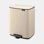Brabantia Κάδος Απορριμμάτων από Ανοξείδωτο Ατσάλι με Πεντάλ Μπεζ 7lt 237928 - Image 2