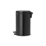 Brabantia NewIcon Κάδος Απορριμμάτων από Ανοξείδωτο Ατσάλι με Πεντάλ Black Matt 12lt 11 37 41 - Image 2