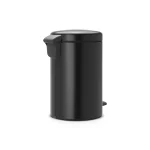 Brabantia NewIcon Κάδος Απορριμμάτων από Ανοξείδωτο Ατσάλι με Πεντάλ Black Matt 12lt 11 37 41 - Image 3