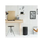 Brabantia NewIcon Κάδος Απορριμμάτων από Ανοξείδωτο Ατσάλι με Πεντάλ Black Matt 12lt 11 37 41 - Image 5