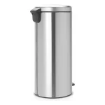 Brabantia Κάδος Απορριμμάτων από Ανοξείδωτο Ατσάλι με Πεντάλ Ασημί 30lt 11 43 80 - Image 2