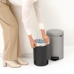Brabantia Newicon Κάδος Απορριμμάτων Πλαστικός Γκρι 12lt 252303 - Image 7