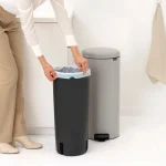 Brabantia Newicon Κάδος Απορριμμάτων Πλαστικός Γκρι 30lt 254949 - Image 4
