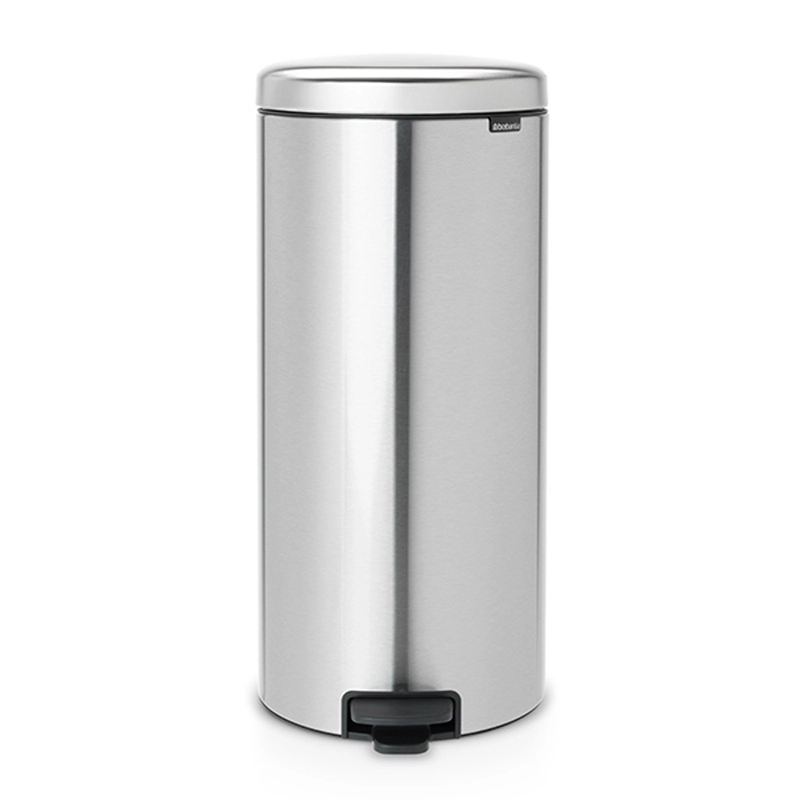 1 Brabantia NewIcon Κάδος Απορριμμάτων από Ανοξείδωτο Ατσάλι Matt Steel FPP με Πεντάλ 30lt 11 18 22 - Image 1