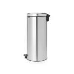 Brabantia NewIcon Κάδος Απορριμμάτων από Ανοξείδωτο Ατσάλι Matt Steel FPP με Πεντάλ 30lt 11 18 22 - Image 3