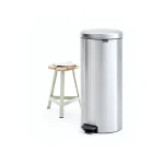 Brabantia NewIcon Κάδος Απορριμμάτων από Ανοξείδωτο Ατσάλι Matt Steel FPP με Πεντάλ 30lt 11 18 22 - Image 8