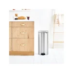 Brabantia NewIcon Κάδος Απορριμμάτων από Ανοξείδωτο Ατσάλι Matt Steel FPP με Πεντάλ 30lt 11 18 22 - Image 9