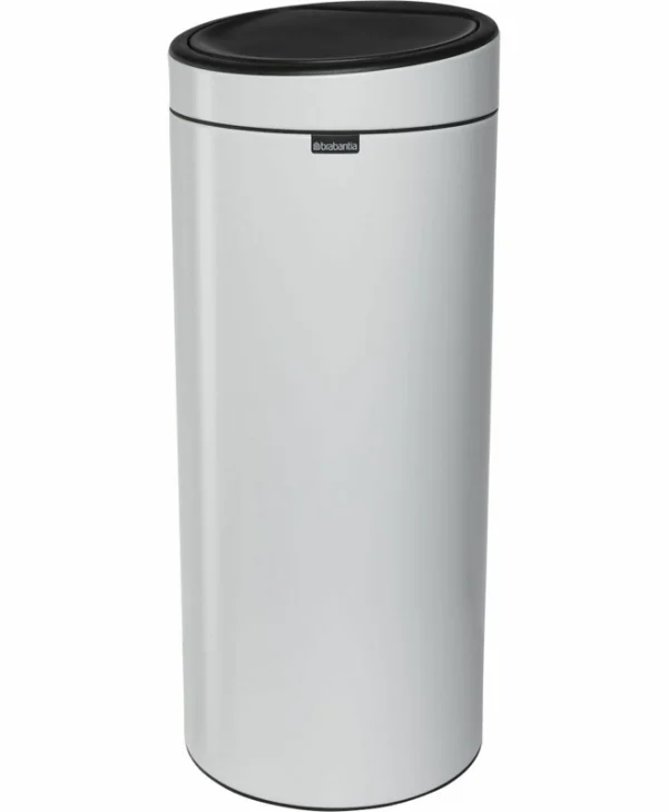 Brabantia Touch Bin New Κάδος Απορριμμάτων Μεταλλικός Λευκός 30lt 11 51 41