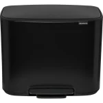 Brabantia Bo Κάδος Ανακύκλωσης με Πεντάλ Μαύρος 36lt 121463