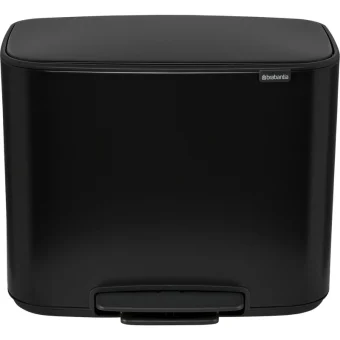 Brabantia Bo Κάδος Ανακύκλωσης με Πεντάλ Μαύρος 36lt 121463