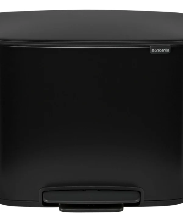 Brabantia Bo Κάδος Ανακύκλωσης με Πεντάλ Μαύρος 36lt 121463