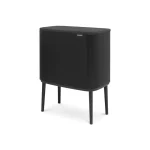 Brabantia Bo Κάδος Απορριμμάτων από Ανοξείδωτο Ατσάλι Matt Black 36lt 315824 - Image 2