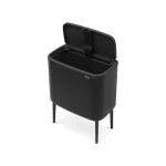 Brabantia Bo Κάδος Απορριμμάτων από Ανοξείδωτο Ατσάλι Matt Black 36lt 315824 - Image 6