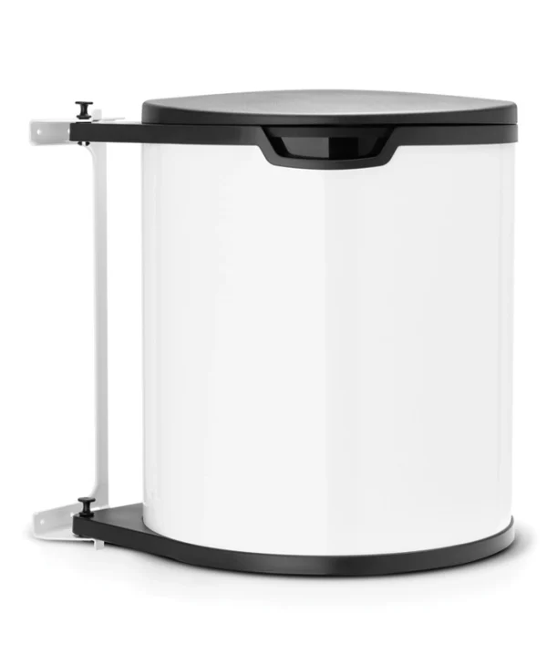 Brabantia Κάδος Απορριμμάτων από Ανοξείδωτο Ατσάλι Λευκός για Ντουλάπι 15lt 428081