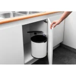Brabantia Κάδος Απορριμμάτων από Ανοξείδωτο Ατσάλι Λευκός για Ντουλάπι 15lt 428081 - Image 4