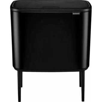 Brabantia Bo Κάδος Απορριμμάτων Πλαστικός Black Matt 11lt 31 60 67