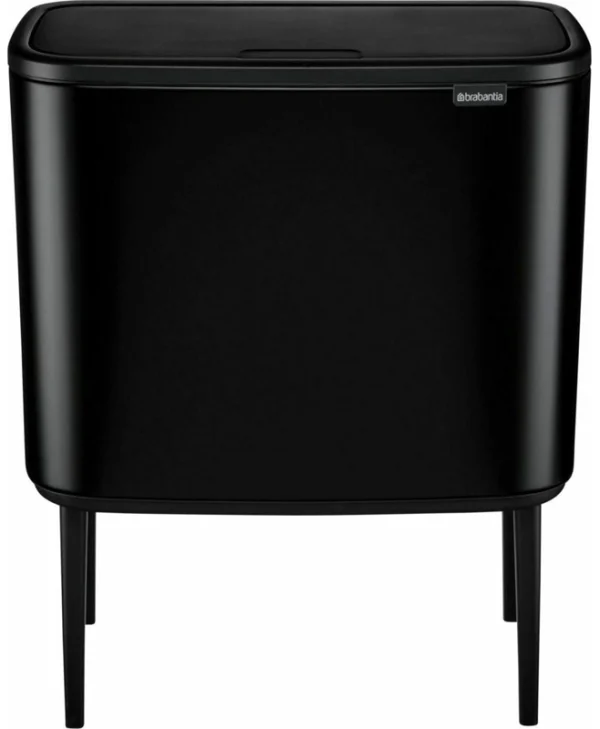 Brabantia Bo Κάδος Απορριμμάτων Πλαστικός Black Matt 11lt 31 60 67