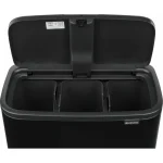 Brabantia Bo Κάδος Απορριμμάτων Πλαστικός Black Matt 11lt 31 60 67 - Image 2