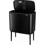 Brabantia Bo Κάδος Απορριμμάτων Πλαστικός Black Matt 11lt 31 60 67 - Image 3