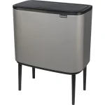 Brabantia Bo Κάδος Απορριμμάτων Πλαστικός Concrete Grey 33lt 127229 - Image 2