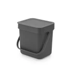 Brabantia Sort&Go Κάδος Απορριμμάτων Πλαστικός Γκρι 3lt 209888