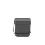Brabantia Sort&Go Κάδος Απορριμμάτων Πλαστικός Γκρι 3lt 209888 - Image 4