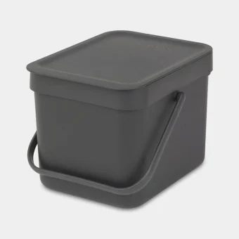 Brabantia Sort & Go Κάδος Ανακύκλωσης Πλαστικός Γκρι 6lt 109720