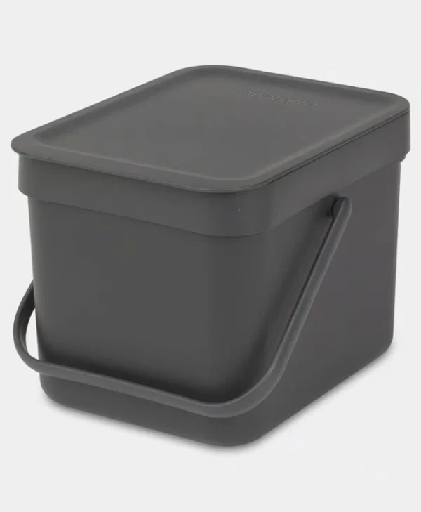 Brabantia Sort & Go Κάδος Ανακύκλωσης Πλαστικός Γκρι 6lt 109720