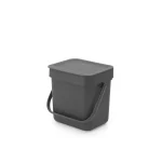 Brabantia Sort & Go Κάδος Ανακύκλωσης Πλαστικός Γκρι 6lt 109720 - Image 3