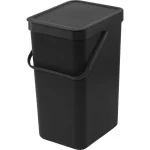Brabantia Sort & Go Κάδος Απορριμμάτων Πλαστικός Dark Grey 16lt 109966