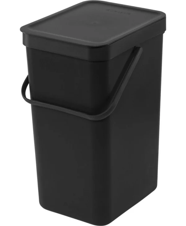 Brabantia Sort & Go Κάδος Απορριμμάτων Πλαστικός Dark Grey 16lt 109966