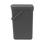 Brabantia Sort & Go Κάδος Απορριμμάτων Πλαστικός Dark Grey 16lt 109966 - Image 4