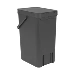 Brabantia Sort & Go Κάδος Απορριμμάτων Πλαστικός Dark Grey 16lt 109966 - Image 5