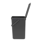 Brabantia Sort & Go Κάδος Απορριμμάτων Πλαστικός Dark Grey 16lt 109966 - Image 6
