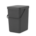 Brabantia Sort Κάδος Απορριμμάτων Πλαστικός Γκρι 25lt 129940 - Image 2