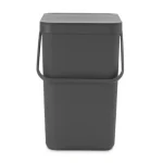 Brabantia Sort Κάδος Απορριμμάτων Πλαστικός Γκρι 25lt 129940 - Image 8