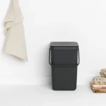 Brabantia Sort Κάδος Απορριμμάτων Πλαστικός Γκρι 25lt 129940 - Image 9