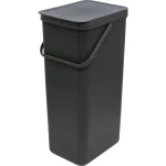 Brabantia Sort & Go Κάδος Απορριμμάτων Πλαστικός Dark Grey 40lt 251047