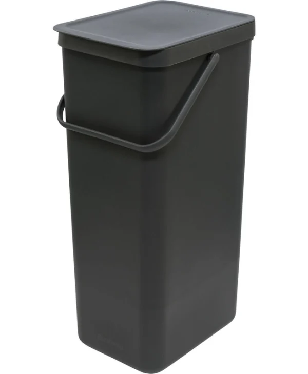 Brabantia Sort & Go Κάδος Απορριμμάτων Πλαστικός Dark Grey 40lt 251047