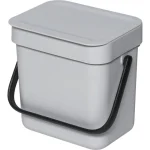 Brabantia Κάδος Απορριμμάτων Πλαστικός Γκρι 3lt 213229