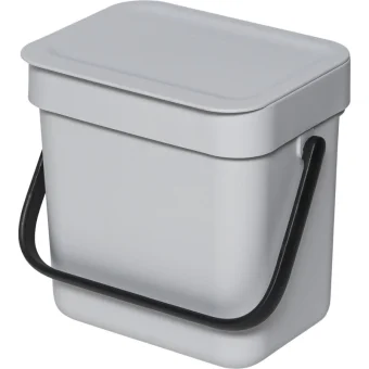 Brabantia Κάδος Απορριμμάτων Πλαστικός Γκρι 3lt 213229